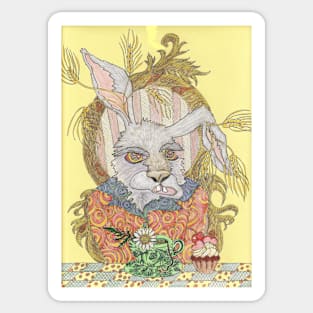 Truly Deeply Mad - The March Hare (Coloured Version) Sticker